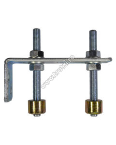 GHIDAJ SUPERIOR CU 2 ROLE PENTRU PORTI CULISANTE, D-20MM, H1-19MM, A-40MM, H-60M