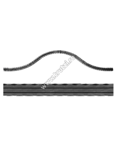 ARCADA "OMEGA" SECT. 25X5MM AMPRENTAT DUNGI, H 210-220MM, L 1000MM