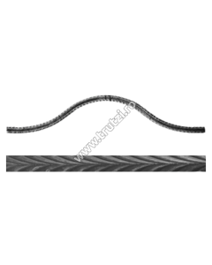 ARCADA "OMEGA" SECT. 30X5MM AMPRENTAT SPIC, H 210-220MM, L 1000MM