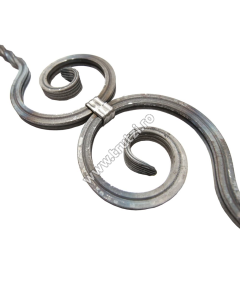 MONTANT BALUSTRADA SECT.12X12MM RASUCIT, CANELAT, H 900MM, L 130MM