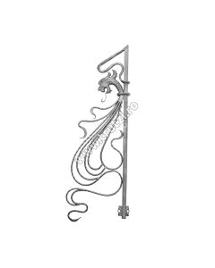 PRIM MONTANT SECT. 30X30MM, H 1300MM, L 460MM