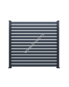 PANOU GARD ALUMINIU MODEL ZEBRA, L2500XH2000MM, GRI RAL 7016, DISTANTIER 30CM 16.112.25