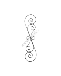 PANOU BALUSTRADA SECT. 12X5MM AMPRENTAT, H 800MM, L 320MM