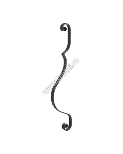 MONTANT CURBAT SECT. 30X8MM AMPRENTAT TRANSVERSAL, INT. 130MM, H 900MM