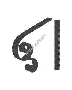 TERMINATIE MANA CURENTA SECT. 40X8MM AMPRENTAT MARGINI, H 250MM, L 300MM