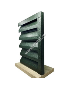 PROFIL U VERTICAL PERFORAT V-MAT STRUCTURAT, VERDE RAL 6005