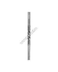 MONTANT DIN TEAVA SECT. 40X40X1.2MM, H 1000MM