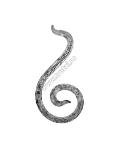 ELEMENT "S" SECT 25X5MM, AMPRENTAT FLOARE, H 470MM, L 230MM, DREAPTA