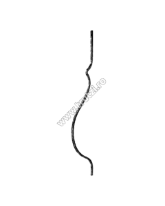 MONTANT CURBAT SECT. 12X12MM AMPRENTAT, INT. 130MM, H 900MM