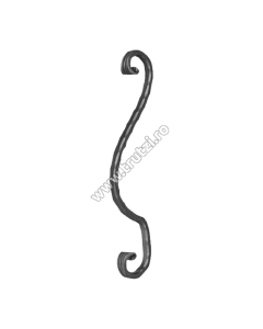 MONTANT CURBAT SECT. 12X12MM AMPRENTAT, INT. 170MM, H 700MM