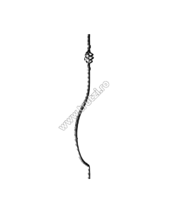 MONTANT CURBAT SECT. 12X12MM, INT. 110MM, H 900MM, L 60MM