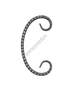 ELEMENT "C" SECT. 16X6MM AMPRENTAT CANT, H 170MM, L 90MM