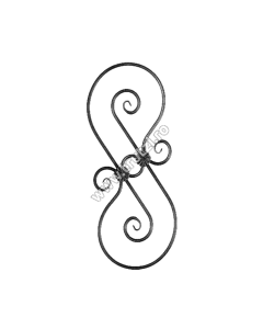 PANOU BALUSTRADA SECT. 12X12MM CANELAT, H 900MM, L 355MM