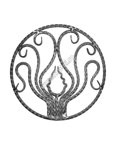 PANOU FORJAT SECT. 12X12MM AMPRENTAT, FI 450MM