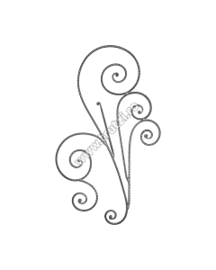 PANOU FORJAT SECT. FI 12MM AMPRENTAT, H 1100MM, L 650MM