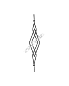 PANOU BALUSTRADA CU NITURI SECT. 12X12MM, H 800MM, L 180MM