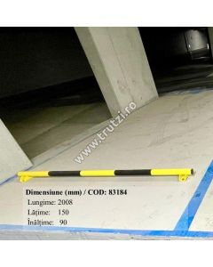 Bariera metalica pentru delimitare (opritor parcare auto) 2008x150x90