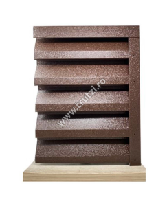 PROFIL U ORIZONTAL V-MAT STRUCTURAT, MARO RAL 8017