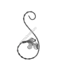 ELEMENT "S" CU FRUNZA SECT. 12X5MM AMPRENTAT, H 250MM, L 115MM