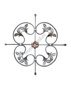 ROZETA CU FRUNZE SECT. 12X5MM, H 480MM, L 480MM