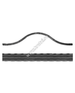 ARCADA "OMEGA" PLASA GARD SECT. 30X4MM AMPRENTAT DUNGI, H 230, L 2000