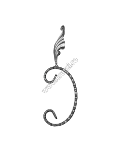 ELEMENT "C" CU FRUNZA SECT. 12X6MM AMPRENTAT CANT, H 210MM, L 70MM