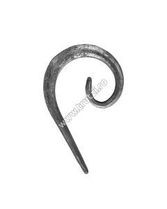 ELEMENT VIRGULA SECT. 12X12MM LIS, H 150MM, L 90MM