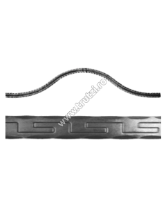 ARCADA "OMEGA" SECT. 40X5MM AMPRENTAT GRECESC, H 210-220MM, L 1000MM