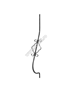 MONTANT CURBAT SECT. 12X12MM, H 900MM, INT. 180MM, L 150M