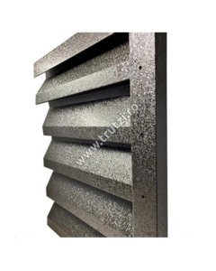 PROFIL U VERTICAL PERFORAT V-MAT STRUCTURAT, NEGRU RAL 9005