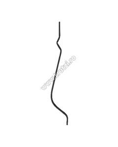 MONTANT CURBAT SECT. 12X12MM AMPRENTAT, INT. 130MM, H 900MM