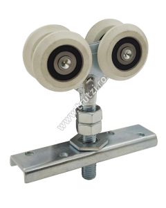 CARUCIOR CU 4 ROLE PENTRU USI SUSPENDATE, D-38MM, C-29MM, C1-9.5MM, M-M12, H-124