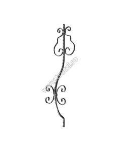 MONTANT CURBAT SECT. 12X12MM AMPRENTAT, INT. 110MM, H 900MM, L 210MM