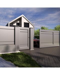 Pachet de baza sistem de imprejmuire VANSE, poarta autoportanta, 13,85m