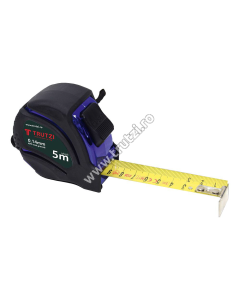 RULETA 5 M CU CARCASA DE CAUCIUC+ABS SI BANDA DE 25X0,14 MM
