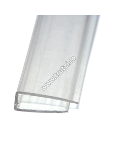 PROFIL POLICARBONAT TRANSPARENT "U" 10MM, LUNGIME 2100MM