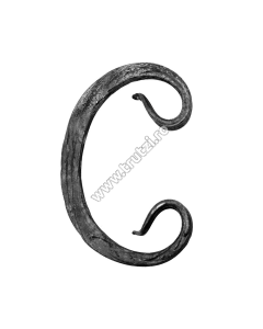 ELEMENT "C" SECT. 12X12MM AMPRENTAT SCOARTA H 120MM, L 80MM