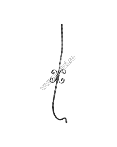 MONTANT CURBAT SECT. 12X12MM AMPRENTAT, H 900MM, INT. 180MM, L 150MM