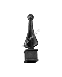 VARF TURNAT GAURA 21X21MM, H 110MM, L 28MM