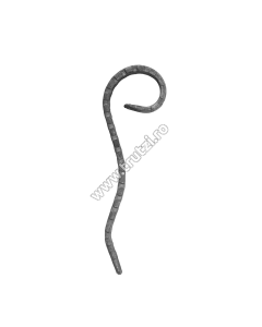 ELEMENT VIRGULA SECT. 12X6MM AMPRENTAT CANT, H 160MM, L 50MM