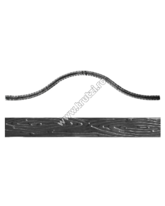 ARCADA "OMEGA" PLASA GARD SECT. 30X4MM AMPRENTAT SCOARTA, H 230, L 2000