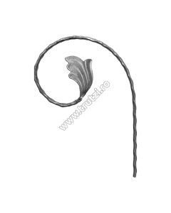 ELEMENT VIRGULA SECT. 12X5MM AMPRENTAT, H 200MM, L 130MM