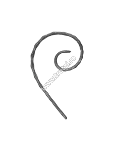 ELEMENT VIRGULA SECT. 12X5MM AMPRENTAT, H 150MM, L 80MM