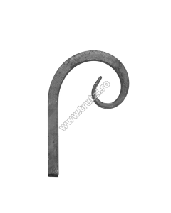 ELEMENT VIRGULA SECT. 12X12MM LIS, H 150MM, L 90MM