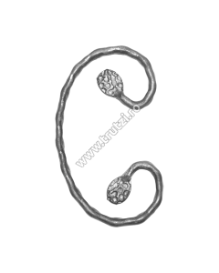 ELEMENT "C" CU MURA SECT. 12X6MM AMPRENTAT, H 170MM, L 75MM