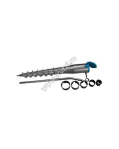 FUNDATIE INSURUBATA METALICA, LUNGIME 560 MM PENTRU STALP ROTUND D38 SAU D48