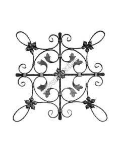 PANOU FORJAT SECT. 12X5MM AMPRENTAT, H 640MM, L 640MM