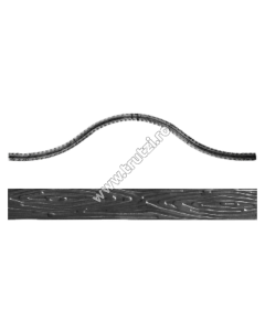 ARCADA "OMEGA" SECT. 25X5MM AMPRENTAT SCOARTA, H 210-220MM, L 1000MM