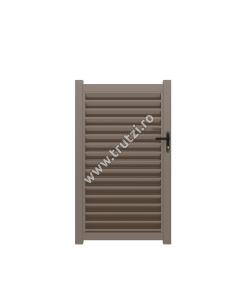 POARTA ALUMINIU MODEL JALUZEA 910X2000MM, MARO RAL 8014