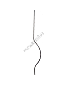 MONTANT CURBAT SECT. 12X12MM AMPRENTAT, INT. 110MM, H 900MM